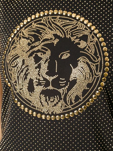 Versus Versace Lion Head Jersey Dress. (L) UK 12. US 8. 